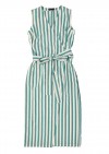 Dress over wrap for female and with green stripes SS20009