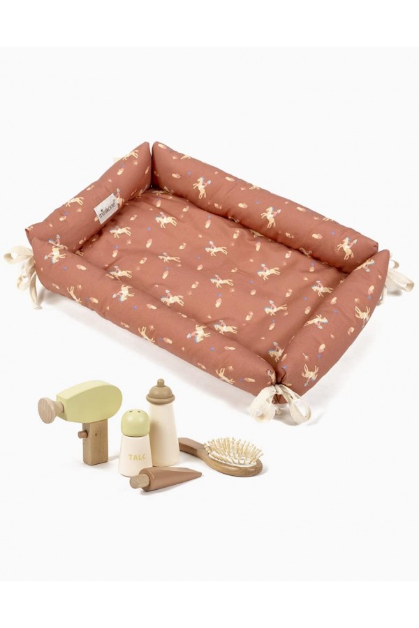 Minikane set with changing mat and wooden toiletry set 20.54.011-SET