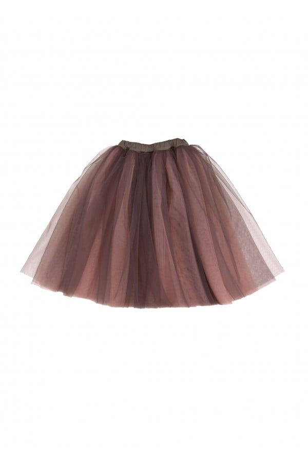 Skirt cocoa dusty pink tulle FW24141