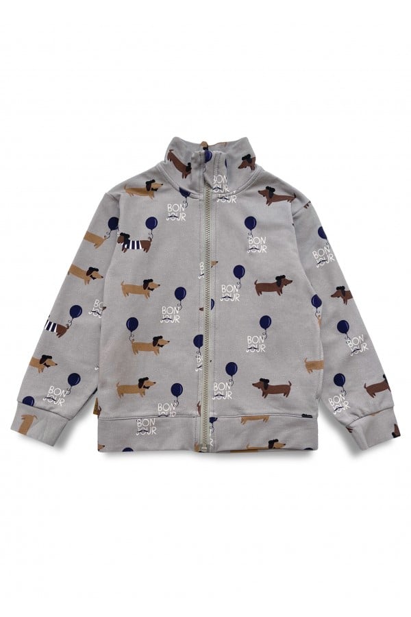 Jacket with all-over dog print 0291_F25199