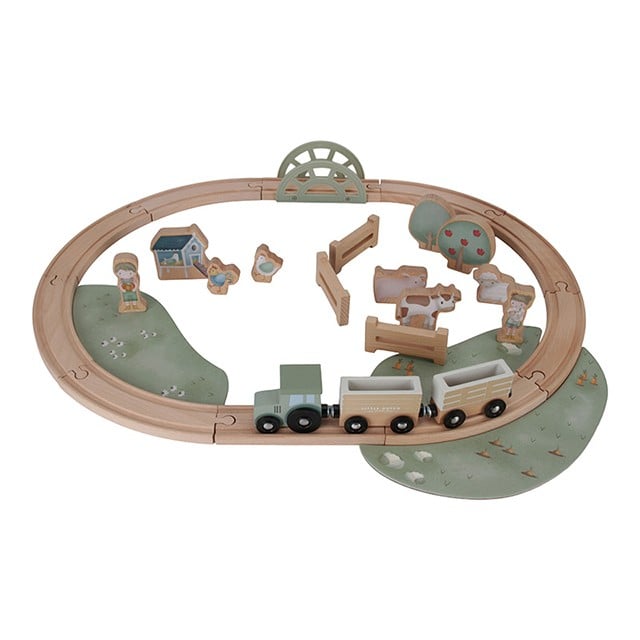 Little Dutch Wooden train track - Little Farm LD7151