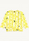 Sweater with allover lemon print KLA24009