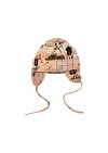 Hat with ear flaps, Parisian home print FW21365