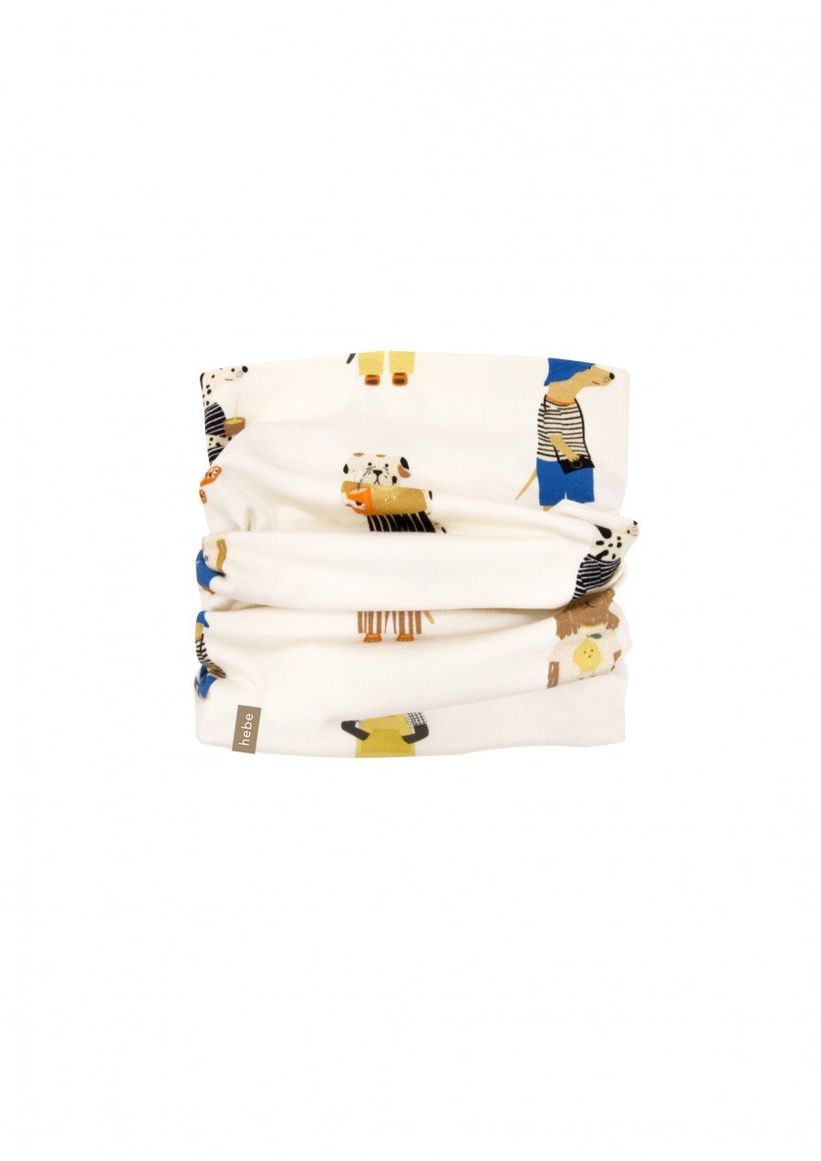 Scarf wit dogs print SS23004