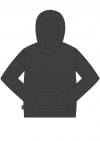 Hoodie warm dark grey with label on back unisex SS24356