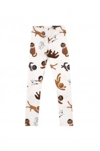 Leggings with allover cat and dog print