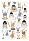Tattoos with Easter bunnies E21015