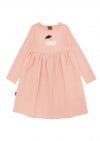 Kids dress pink with cherry print AY24022