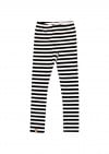 Leggings with black white stripes SS23026