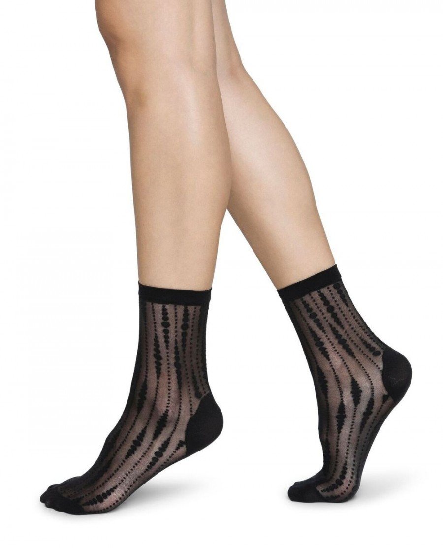 Swedish Stockings Josefin drop socks black JOSEFIN-DSB