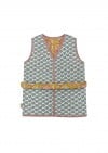 Vest quilted fabric with print SS23126