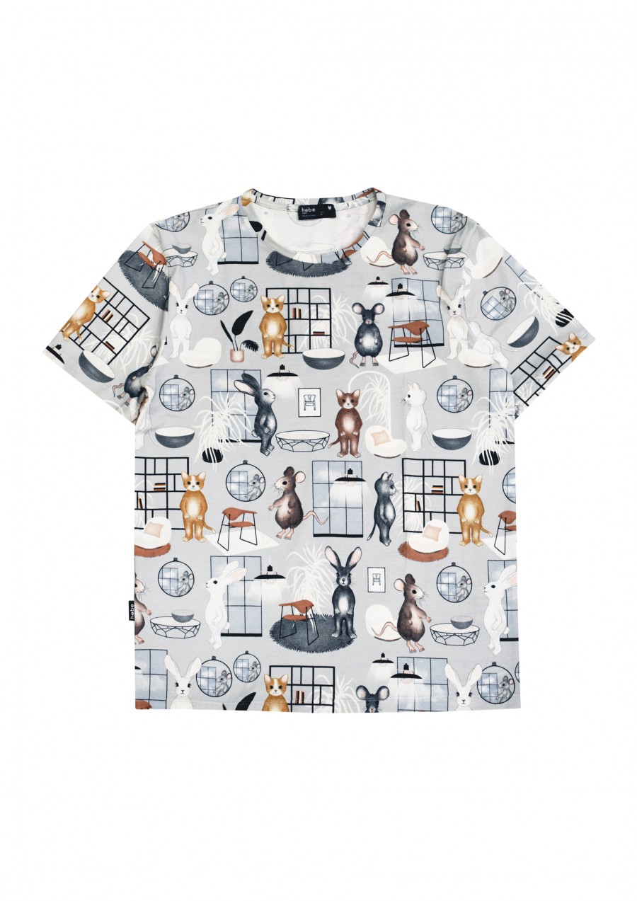 Top gray sweet home print for male FW20199