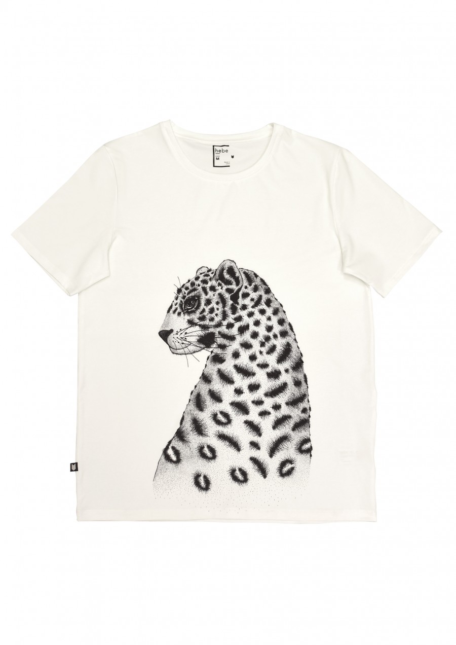 Top white with leopard for male SS20150
