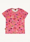 Top pink with fruits allover print for female KLA24070