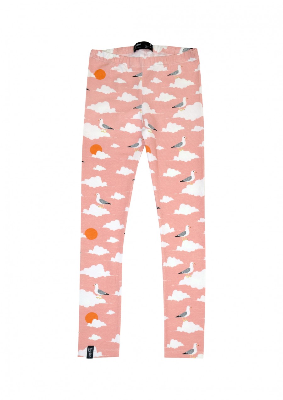 Leggings with pink cloud print SS21111