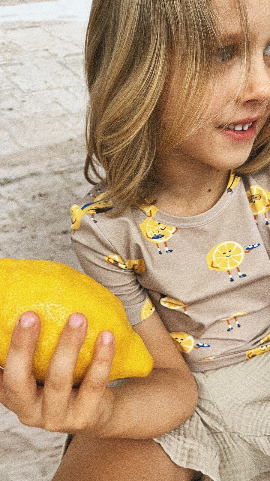 Top with lemon chef allover print 0106_S25238