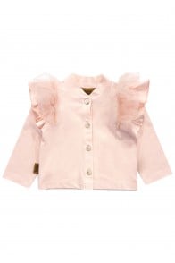 Jacket light pink with tulle ruffles