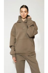 Lazy Monday taupe gray hoodie