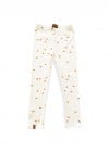 Rib leggings with all-over croissant print 0136_F25228
