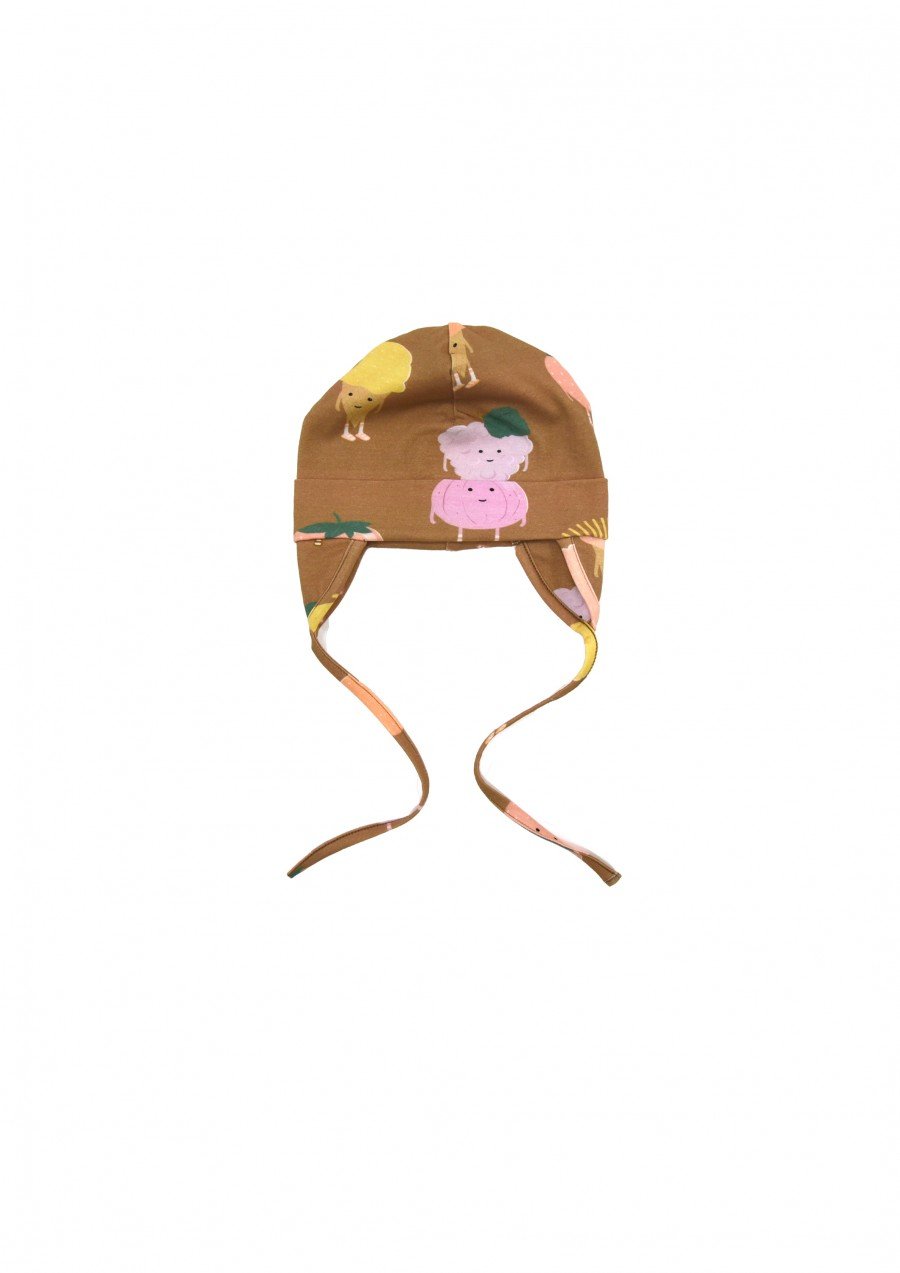 Hat with ears and fruits print SS23106