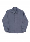 Dark blue linen shirt SS180133