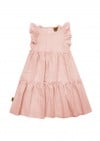 Dress light pink with ruffle SS23452L