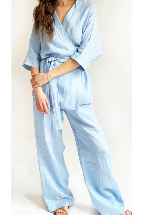 Pants blue linen 0038_S25379