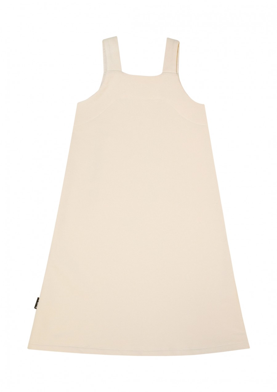 Warm strap dress beige for female TC105.01L