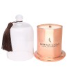 Candle in a rose gold glass vessel ORIENTAL MOOD SV024-2