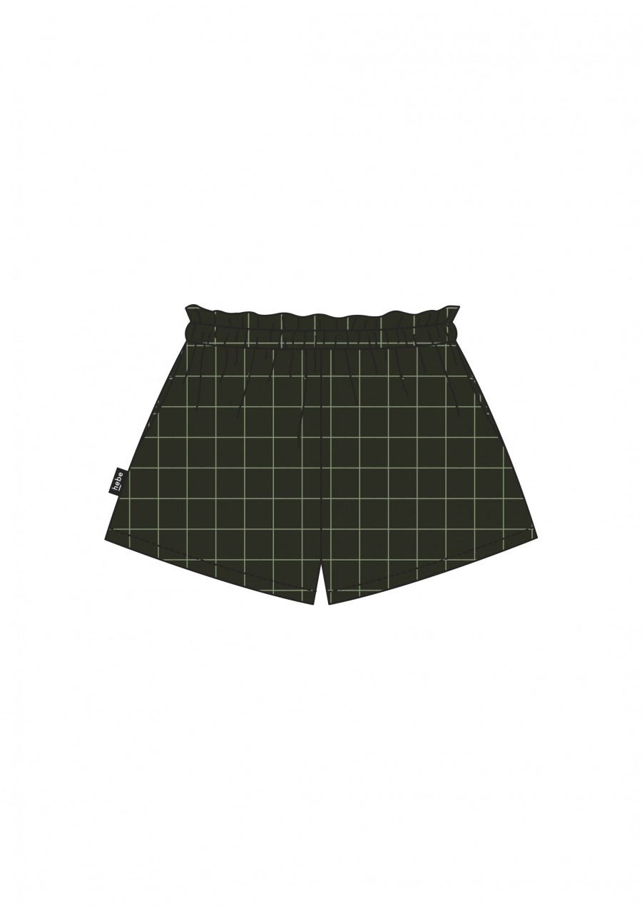 Shorts green checkered FW21095
