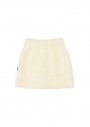 Warm faux fur skirt white FW21454