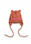 Hat pink merino wool with ears FW25146