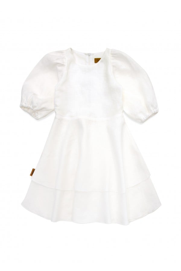 Dress linen white SS24283