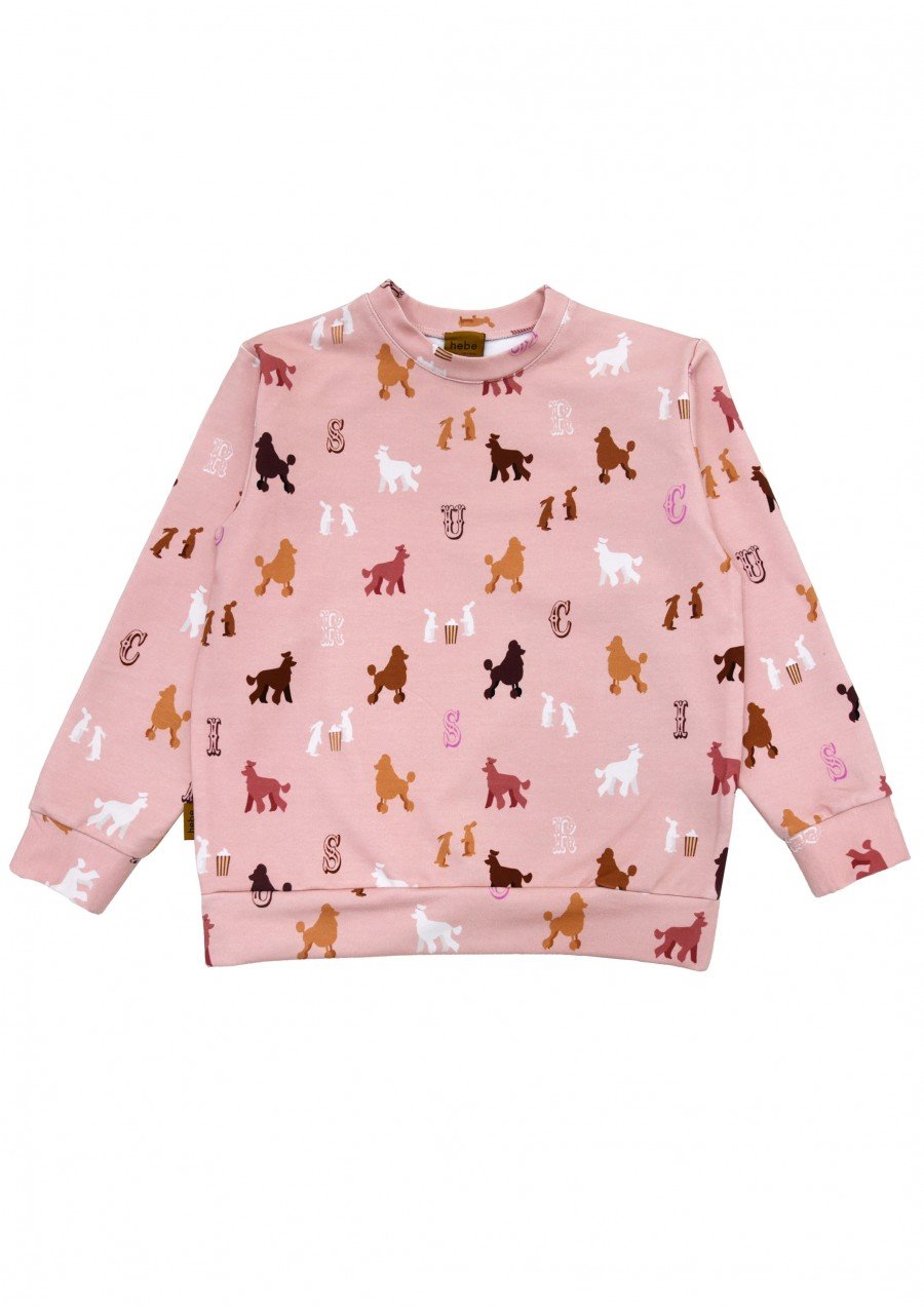 Sweatshirt with poodle print FW23327