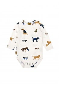 Body off-white with dog print