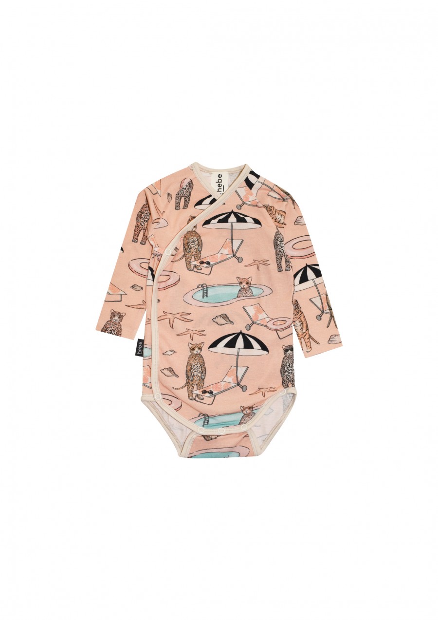 Body over wrap with pink pool print SS20163