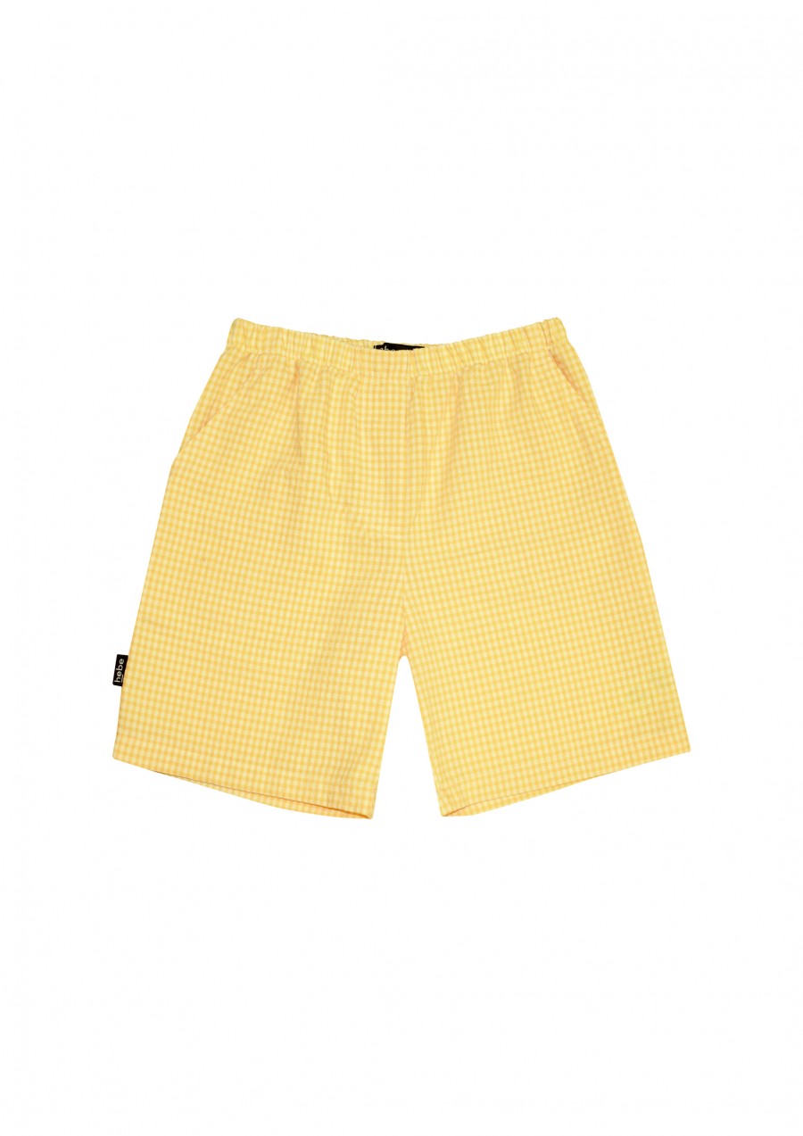 Shorts yellow checkered, for boys SS21272L