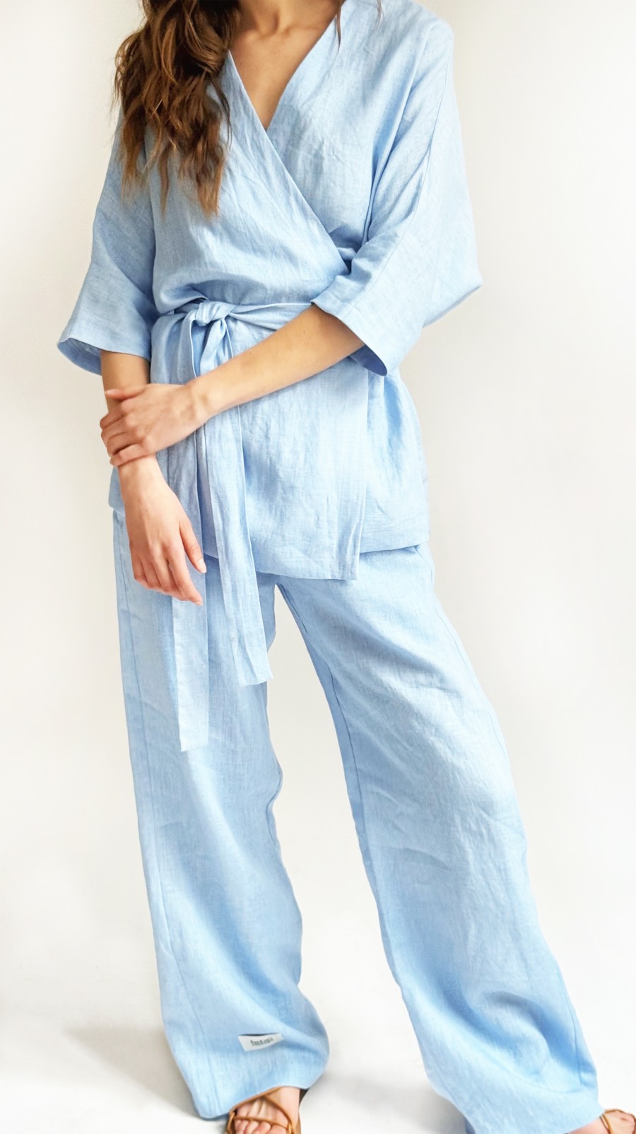 Pants blue linen 0038_S25379