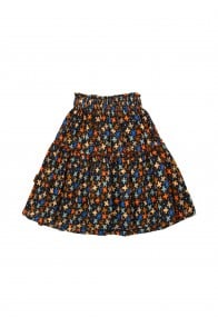 Skirt with navy flowers