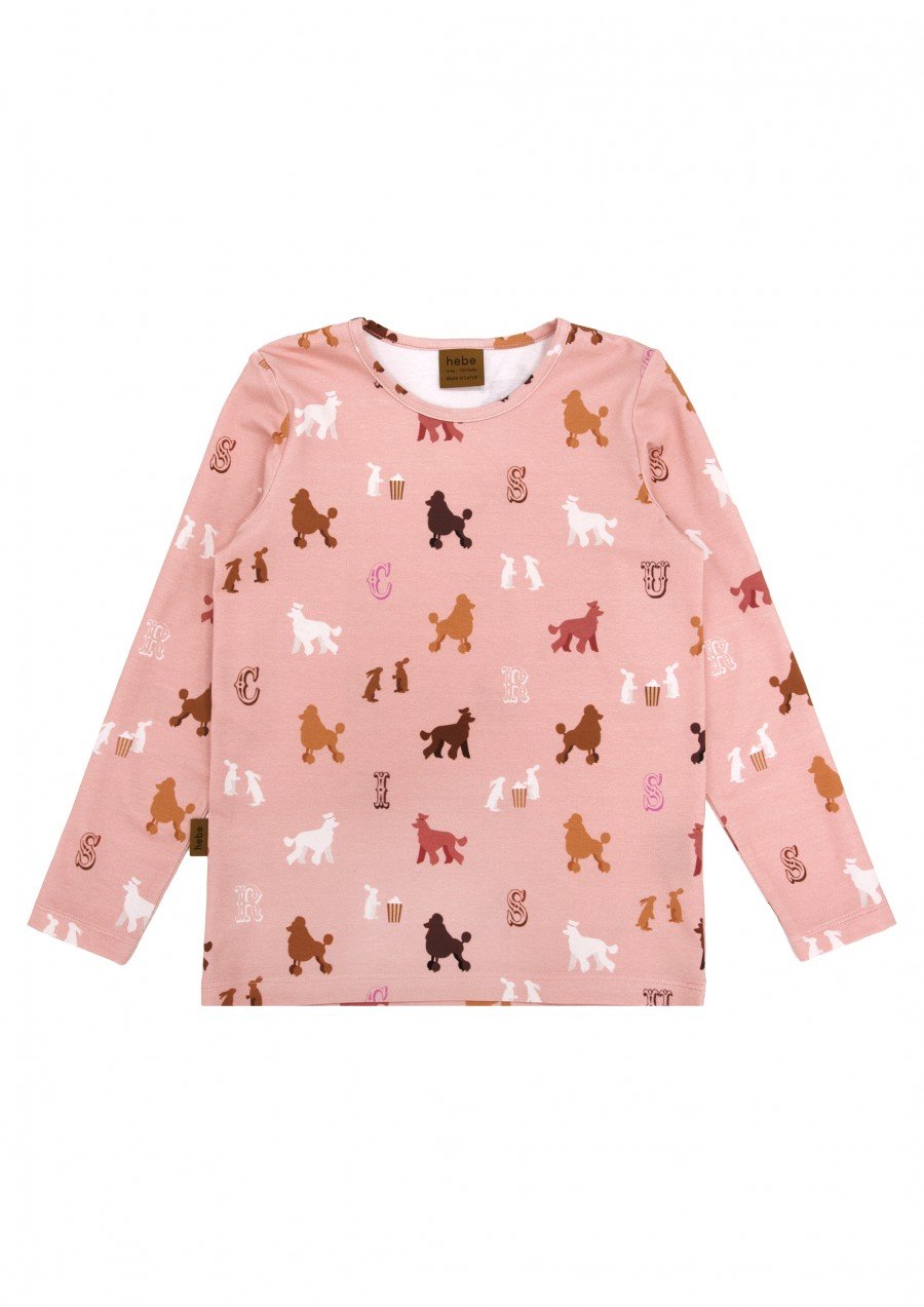 Top with poodle print FW23091