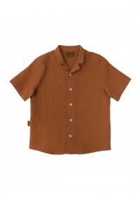 Shirt brown muslin