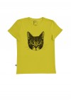 Top yellow green with cat FW18217
