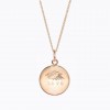 Pregnancy necklace LOVE (Rose Gold, Chain) ILLOV2