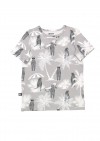 Top with grey animal and palm print SS20126