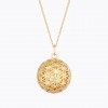 Pregnancy necklace Flower of Life (gold on chain) ILFLEUR2