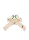 Velvet bow pearly hair clip KS103208