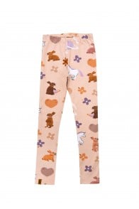 Leggings with allover unicorn print