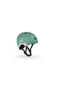 Scoot and Ride reflective helmet Forest XXS-S