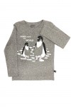 Dark grey top with penguins MTO1010
