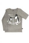 Dark grey top with penguins MTO1010